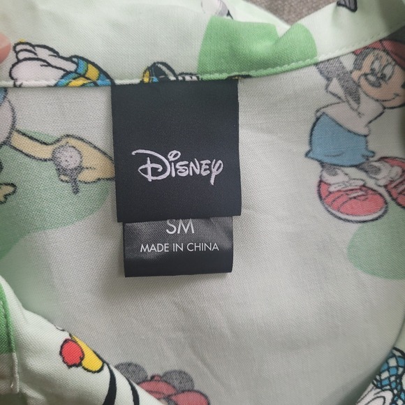 Disney Mickey Goofy Donald Golf Short Sleeve Shirt Small - Picture 4 of 9